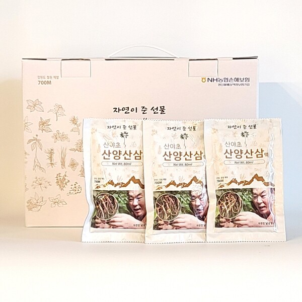농업법인(주)산초당,산야초산양산삼액 1box 30봉(산양산삼천연발효청증정)