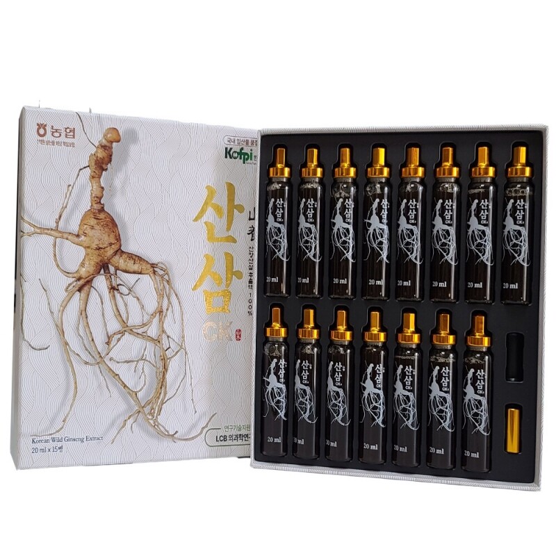 농업법인(주)산초당,산양산삼앰플 20ml*15병(1세트)