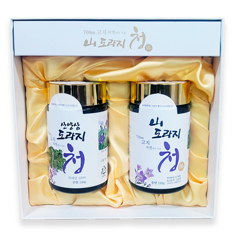 농업법인(주)산초당,산도라지청 2종세트 (각 240ml)
