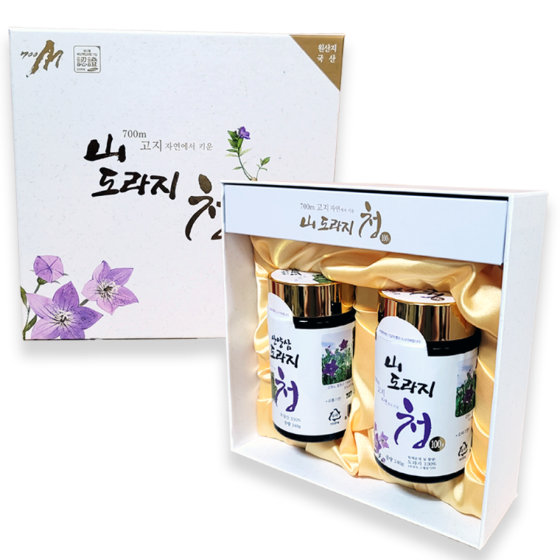 농업법인(주)산초당,산도라지청 2종세트 (각 240ml)